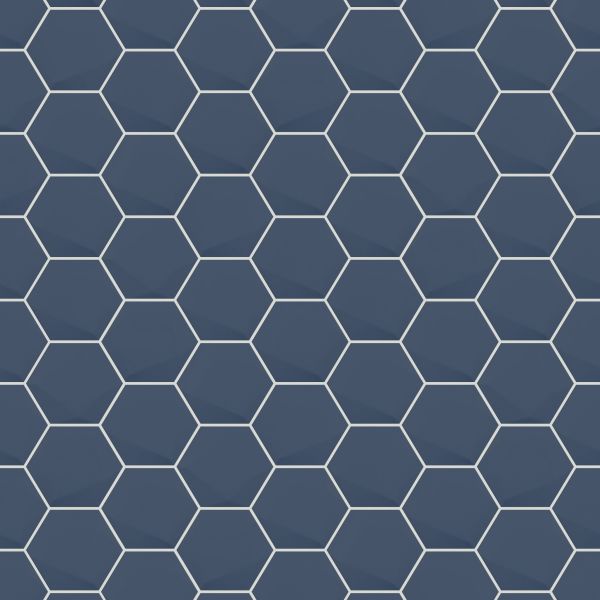 Shop Shaw Floors Ceramic Solutions TETRA 3D HEX Navy 00401_698TS