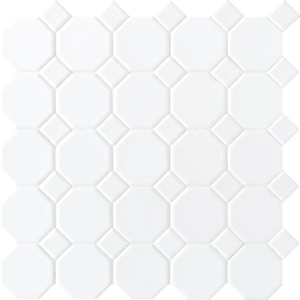 Daltile Octagon & Dot Matte White