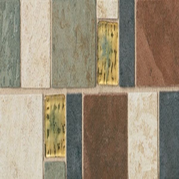 Daltile Continental Slate Beige / Red/ Green / Black