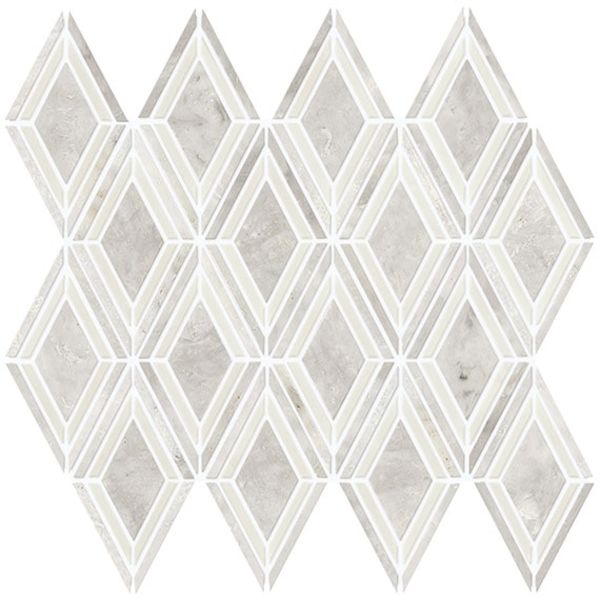 Daltile Decorative Accents Argyle Blend White