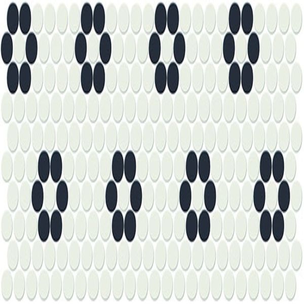 Daltile Keystones Arctic White/Black