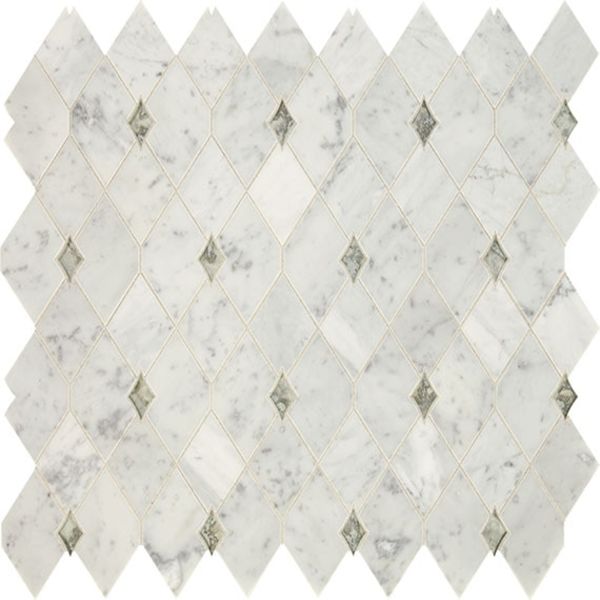 Daltile Lavaliere Carrara White/Antique Mirror