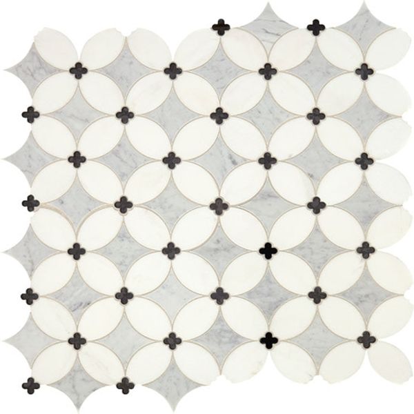 Daltile Lavaliere Carrara/Thassos/Blk Ant Mirror