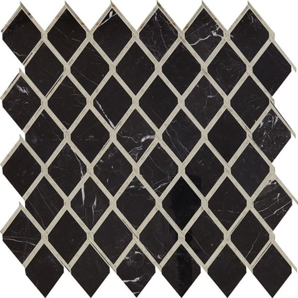 Daltile Lavaliere Nero Marquina /Antique Mirror