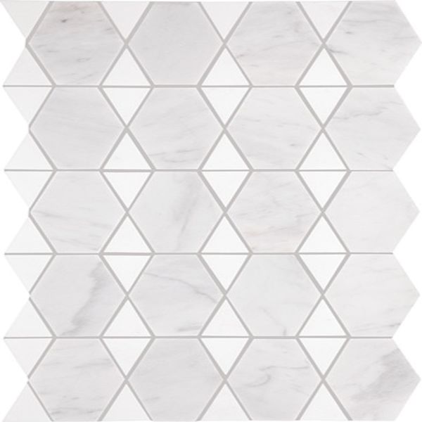 Daltile Perfit Mosaix Saran White & Thassos