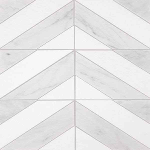 Daltile Perfit Mosaix Saran White & Thassos