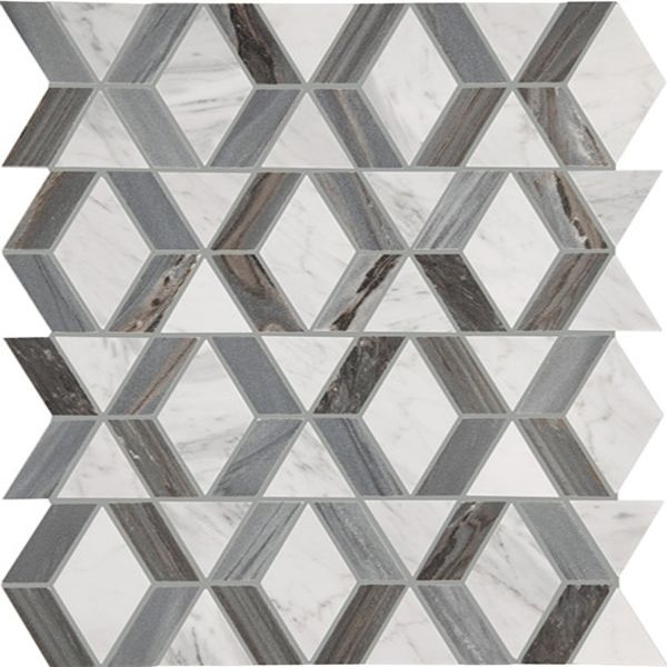 Daltile Perfit Mosaix Ashen Palissandro & Carrara Wh