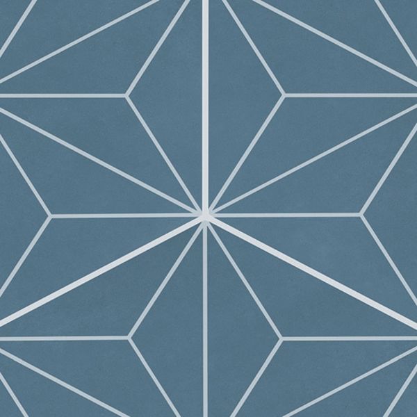 Daltile Scrapbook Keepsake Blue Asanoha