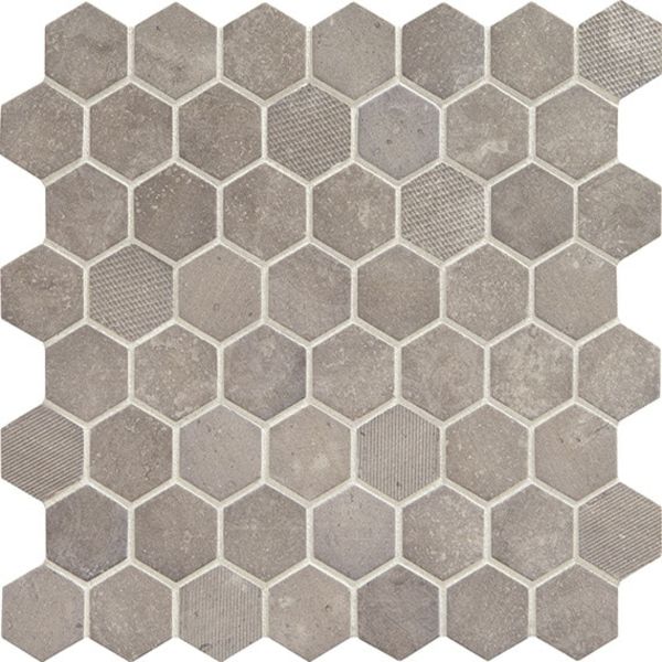 Daltile Vintage Hex Artifact Gray