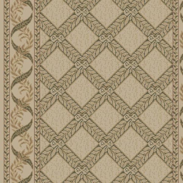 Kane Carpet Garden Trellis Runner Alabaster