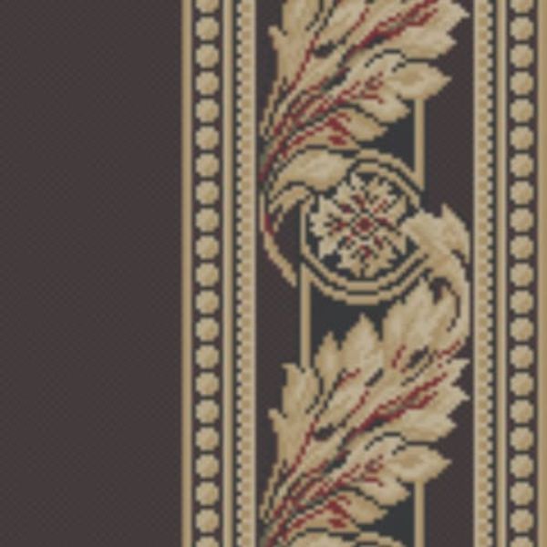 Kane Carpet Woven Treasures Border Black Wood