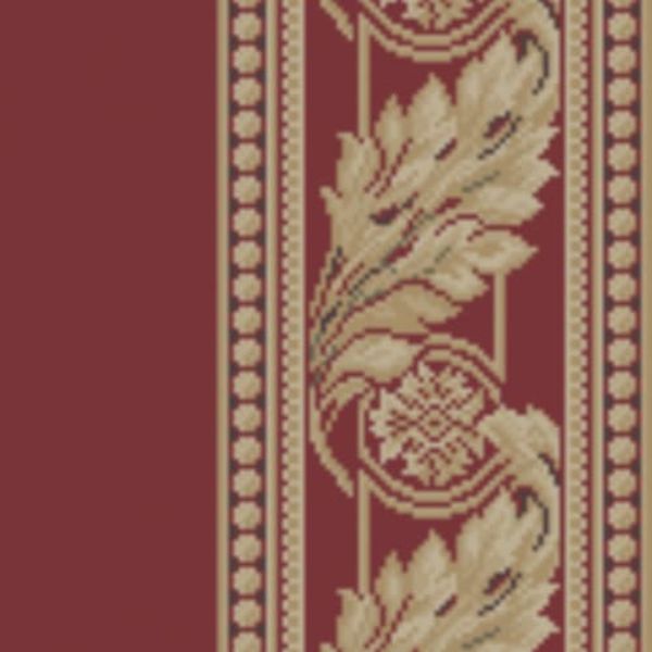 Kane Carpet Woven Treasures Border Rhubarb