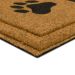 Mohawk Faux Coir Impressions Mat Script Paws Natural 1'6" x 2'6" Room Scene