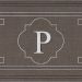 Mohawk Textured Entry Mat Flagstone Monogram P Multi 2'0" x 3'0" Collection