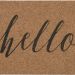 Mohawk Grand Terrace Mat Hello Calligraphy Natural 1'6" x 2'6" Collection