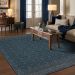 Karastan Rugs Bobby Berk By Karastan (series 1) Minuet Majolica Blue Room Scene