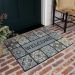 Mohawk Doorscapes Mat Patina Tiles Grey 1'11" x 2'11" Room Scene