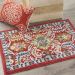 Nourison Home Passion Red Multicolor Room Scene