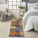 Nourison Home Aloha Navy Multicolor Room Scene