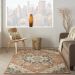 Nourison Home Bahari Rust Room Scene