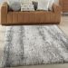 Nourison Home Dreamy Shag Ivory/Charcoal Room Scene