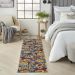 Nourison Home Aloha Navy Multicolor Room Scene