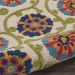 Nourison Home Aloha Blue/Multicolor Room Scene