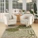 Nourison Home Aloha Ivory Green Room Scene