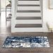 Nourison Home Grafix Navy Blue Room Scene