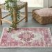 Nourison Home Passion Ivory/Fuchsia Room Scene