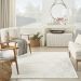 Nourison Home Versatile Ivory/White Room Scene