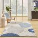 Nourison Home Aloha Blue/Grey Room Scene