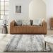 Nourison Home Dreamy Shag Ivory/Charcoal Room Scene