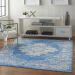 Nourison Home Grafix Blue Room Scene