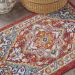 Nourison Home Passion Red Multicolor Room Scene