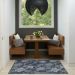 Nourison Home Garden Oasis Navy Room Scene