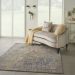 Nourison Home Majestic Beige/Blue Room Scene