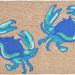 Liora Manne Frontporch Crabs Blue Collection
