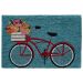 Liora Manne Frontporch Bike Ride Blue Collection