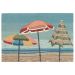 Liora Manne Frontporch Beach Umbrellas Aqua Collection