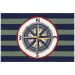 Liora Manne Frontporch Striped Compass Multi Collection