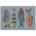 Liora Manne Frontporch Fishes Aqua Collection