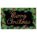 Liora Manne Natura Merry Christmas Holly Black 1'6" x 2'6" Collection