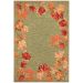 Liora Manne Ravella Falling Leaves Border Moss Collection