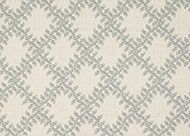 Couristan Phoenician II Leaf Trellis II , Sea Green on White 2610/0005