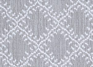 Couristan Phoenician Stria Leaf Trellis Stria , Platinum 3613/0003