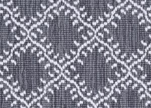 Couristan Phoenician Stria Leaf Trellis Stria , Charcoal 3613/0006