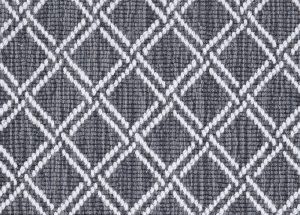 Couristan Phoenician Stria Double Lattice Stria , Charcoal 3615/0006