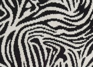 Couristan Royalax Ii® Zebra-Ax , Black 8301/0002