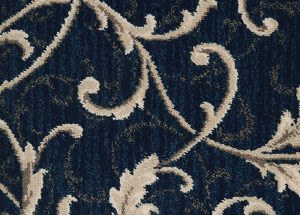 Couristan Royalax Ii® Scroll Stria Royal Blue 8850/0003